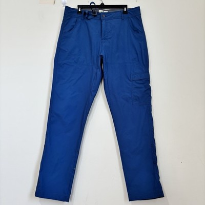 Lake & Trail Tech Cargo Utility Pants Mens 36 Blue Nylon Outdoor Sun Pro Stretch
