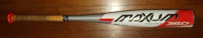 Easton MAXUM 360 2-3/4 Barrel 19oz Baseball Bat White Orange Grey 29'' SL20MX10