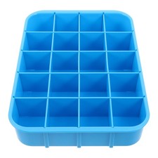 Durable Plastic Medicine Dispensing Tray Blue 6S Management Clinic Organizer
