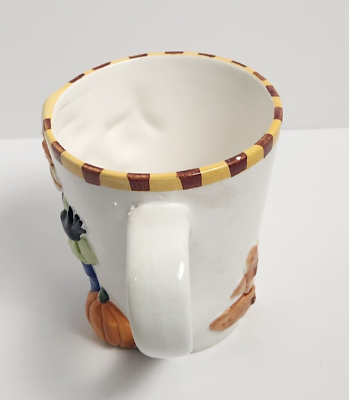 Whimsical 2D Scarecrow Ceramic Mug Coffee Cup 4 Inches Tall 16 Ounces | eBay
