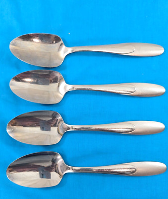 Oneida Community Paramount 4 Place Oval Soup Spoons Stainless Flatware