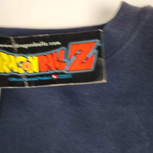 Vintage Dragon Ball Z Sweatshirt Size Youth Large Blue Deadstock 2000 - Picture 5 of 7