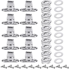 Gisafai 10 Sets Canvas Twist Lock Fasteners, Turn Button Fasteners, Eyelet and S