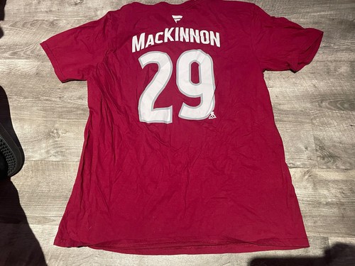 NHL Colorado Avalanche MacKinnon T-Shirt Men's L by Fanatics Hockey In EUC - Picture 2 of 5