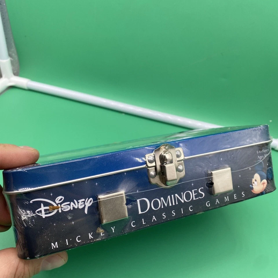 DISNEY - MICKEY MOUSE Dominoes Set Classic Games 2004 VGC In Tin Box SEALED - Image 2 of 4
