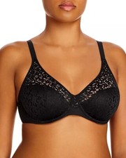 New CHANTELLE 13F1 Black Norah Molded Underwire Bra Size 34DD