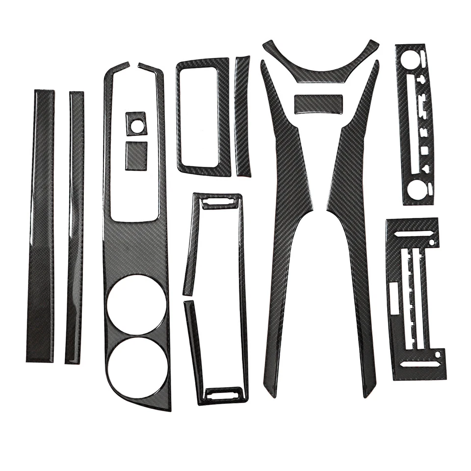 14Pcs Fit LEXUS IS250 IS350 13-17 Carbon Fiber Interior Full Kit Cover Trim USA - Image 4 of 4