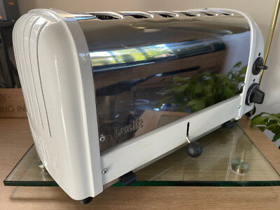 **DUALIT 6 SCHEIBEN KLASSISCHER TOASTER, 60146, WEISS & POLIERT, TOP ZUSTAND, SEHR SAUBER**