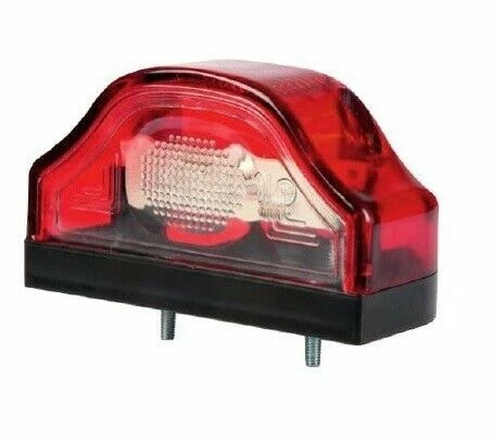 2x Luce Targa Luce Posizione Plafoniera 2 Led Rimorchio Camper Van 12V Dx Sx - Immagine 2 di 3