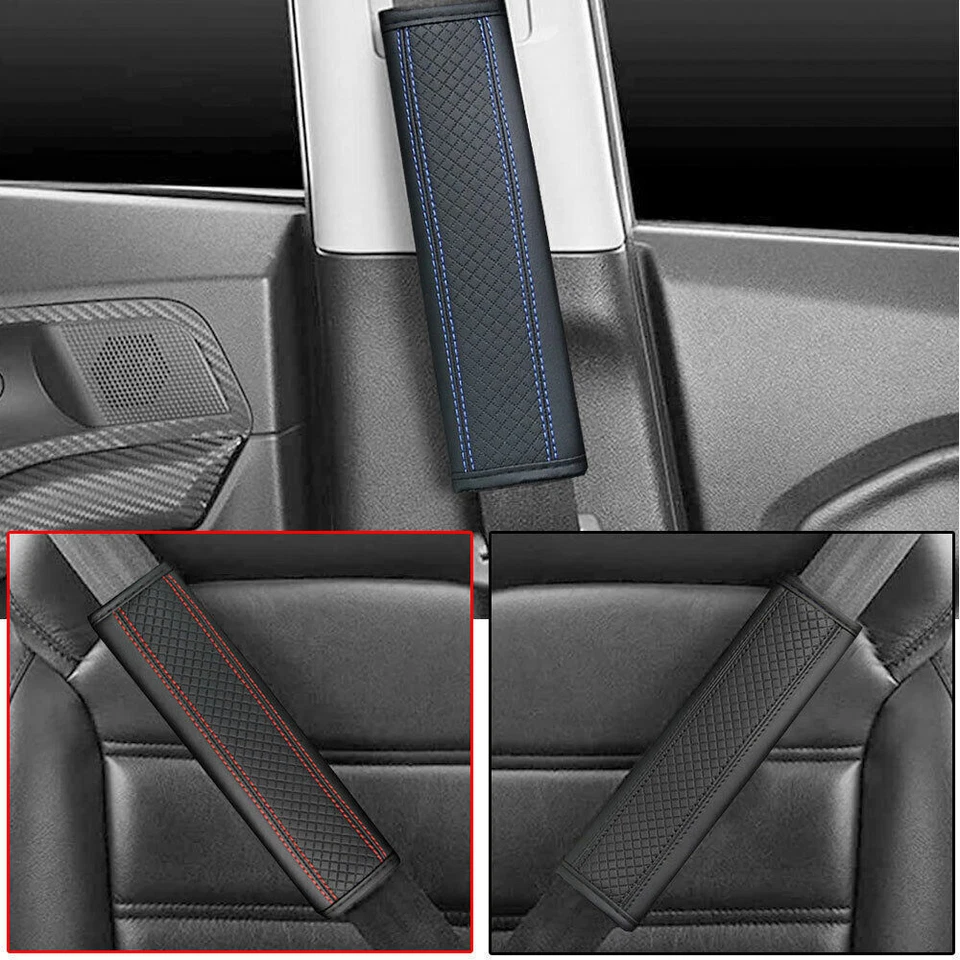 Acessório protetor de alça de segurança 11 cores peças de carro capa de cinto de segurança - Imagem 2 de 4