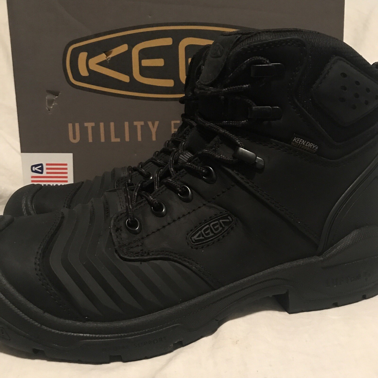 Stivali nuovi Keen Utility da uomo taglia 14 M (D) Portland 6” KBF punta in carbonio WP 1024573