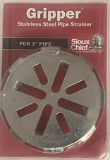Sioux Chief Gripper 3 in Chrome Stainless Steel Floor Drain Cover Strainer