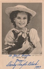 Shirley Temple Black orig sign AK