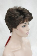 Fashion Chestnut Brown Wavy Women's Short Synthetic Hair Wig