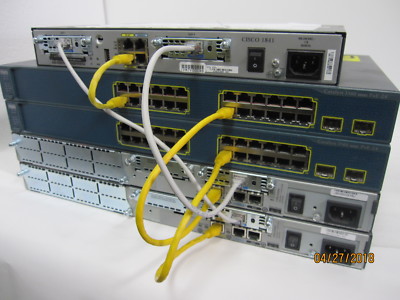 Cisco CCNA CCNP Lab Kit 1x1841IOS 15.1,2x 2600XM 2x 2960-24,3560