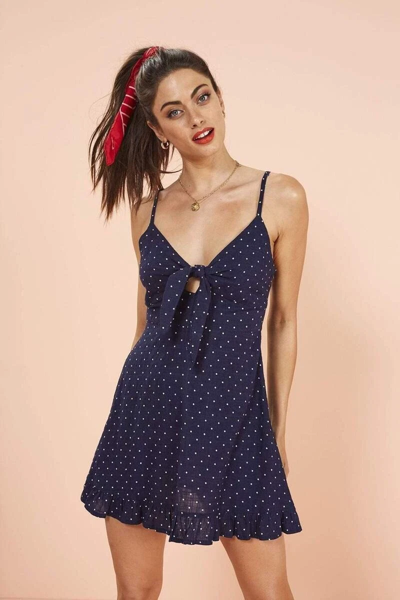 Minkpink polka dot dress 2025