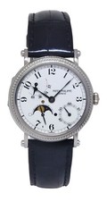 Patek Philippe 5015 Complications 18k White Gold Mens 35mm Watch 5015G 11