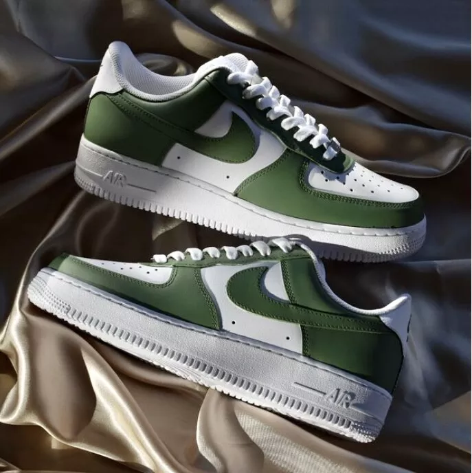 custom green air force 1