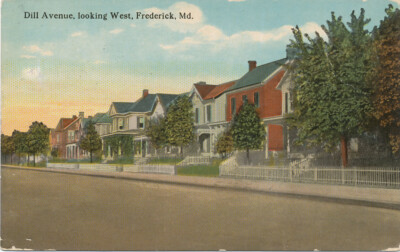 Frederick MD * Dill Ave. Looking West  1919