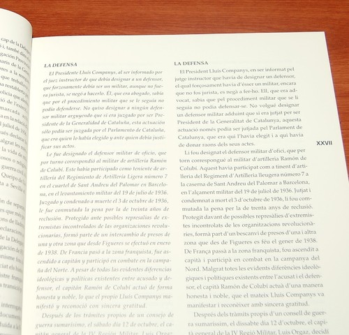 LIBRO DEL CONSEJO DE GUERRA Y CONDENA A MUERTE DEL PRESIDENTE LLUIS COMPANYS - Imagen 3 de 8