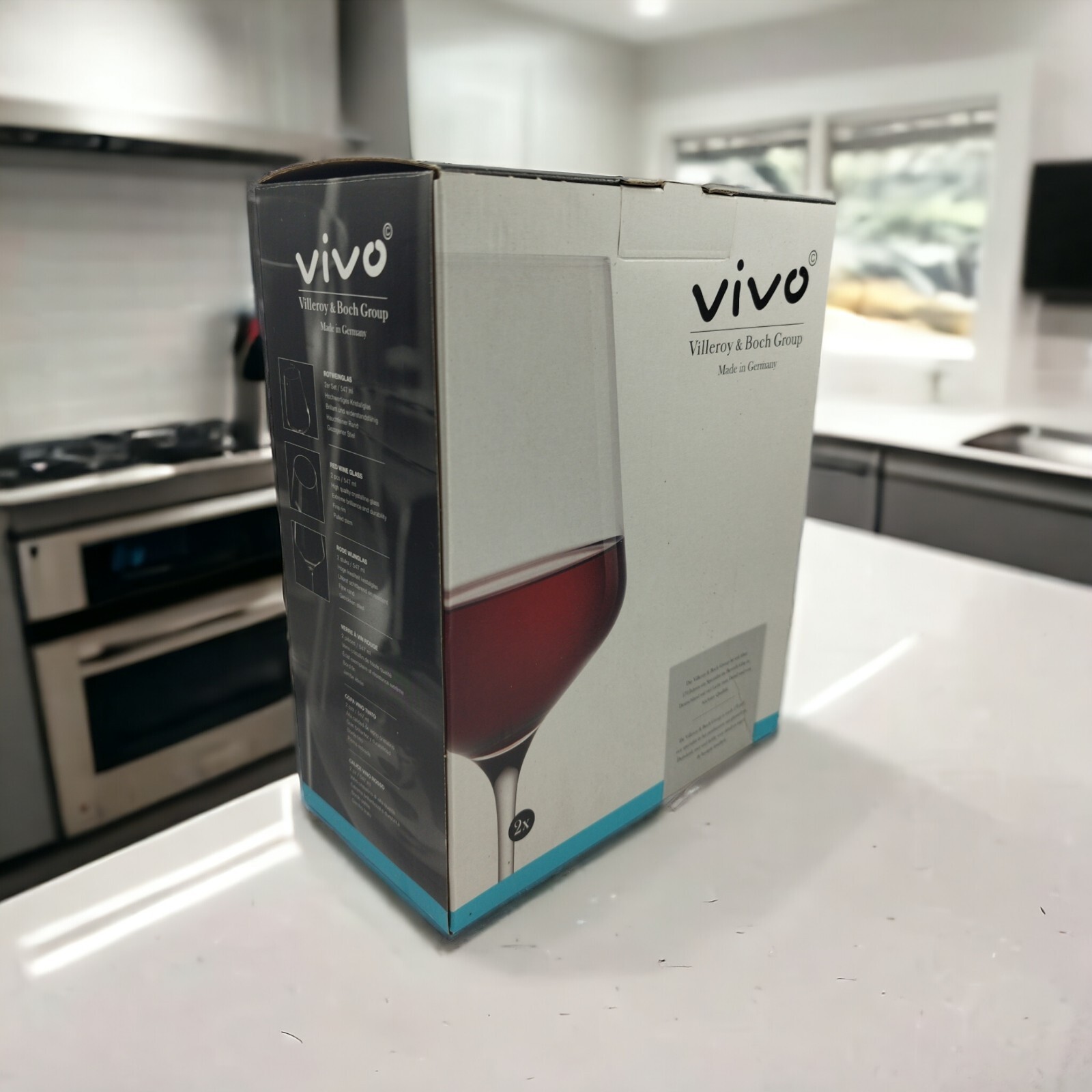 Verres à vin rouge d'exception Villeroy Boch Vivo en cristal transparent haut de gamme