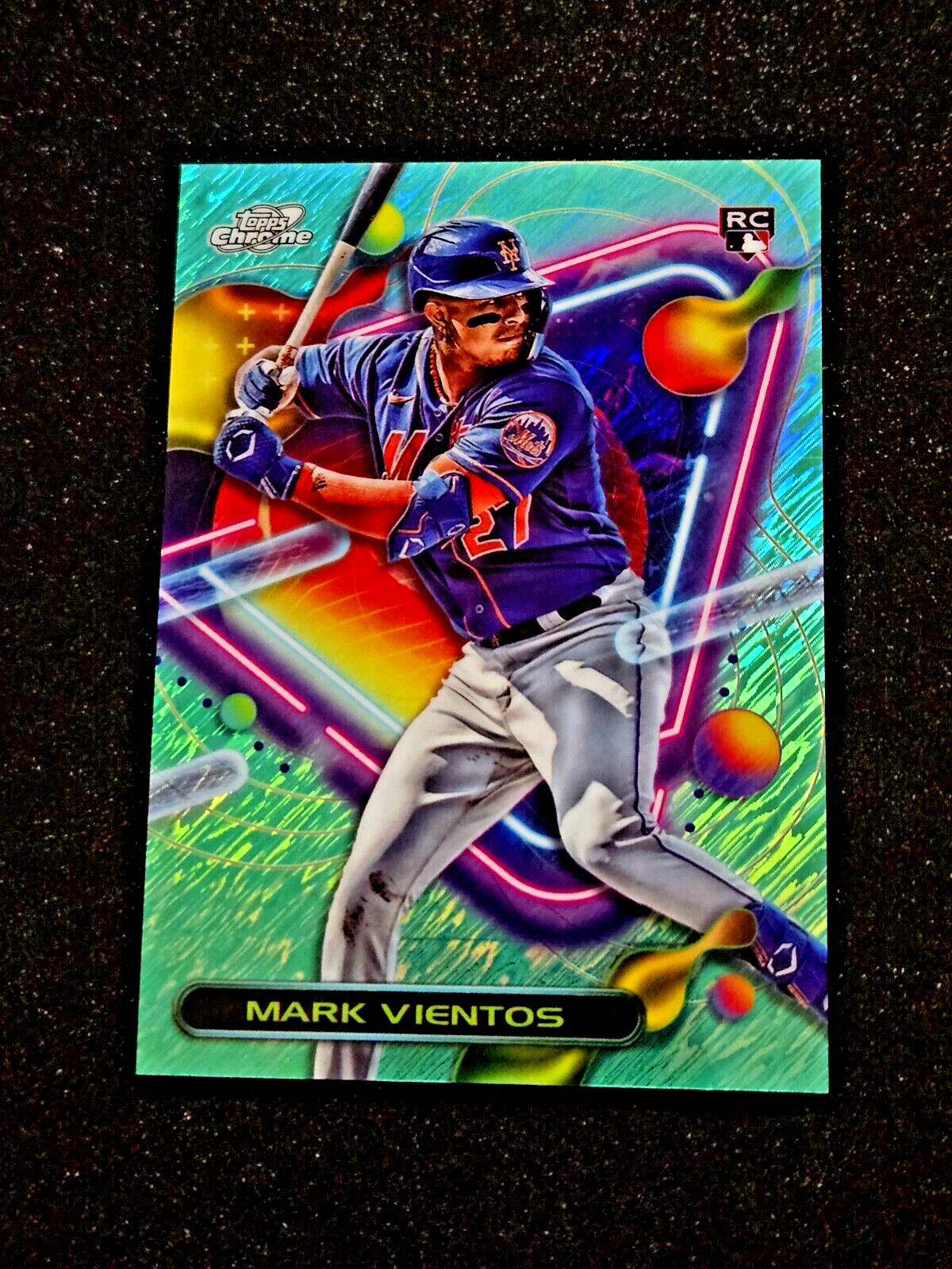 2023 Topps Cosmic Chrome Aqua Equinox Refractor /199 Mark Vientos #120 RC MINT