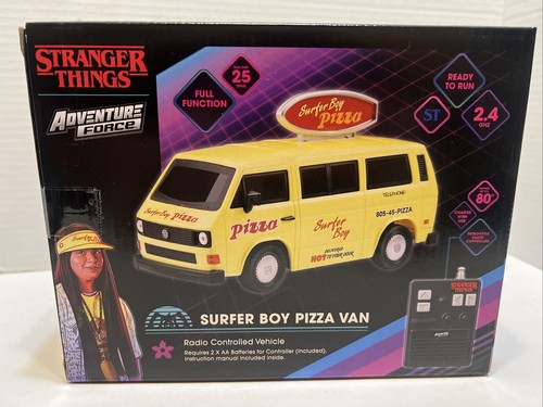 Stranger Things 2 3 Radio Controlled Surfer Boy Pizza Van Adventure Force - Picture 5 of 12