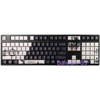 Game FFXIV PBT Keycaps Button Cherry MX 108 Keys Sublimation FF14