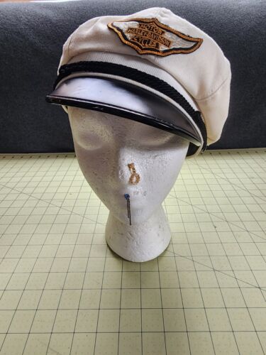 VINTAGE HARLEY DAVIDSON CAPTAIN HAT CAP X LARGE