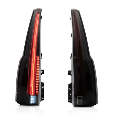 Customized Escalade Style LED SMOKED Taillights For 15-20 Chevy Tahoe Suburban