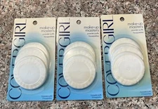 3 PACK CoverGirl Makeup Masters Powder Puffs, 3 Ct Per Pack~NOS SEALED