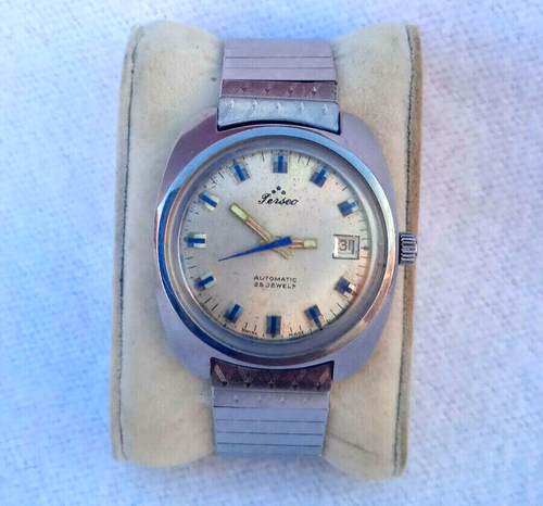 Perseo Watch Vintage Automatic Date Swiss made 1970s Vintage | eBay