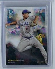 ADBERT ALZOLAY 2018 BOWMAN CHROME PEAKS OF POTENTIAL ATOMIC REFRACTOR #D 27/150