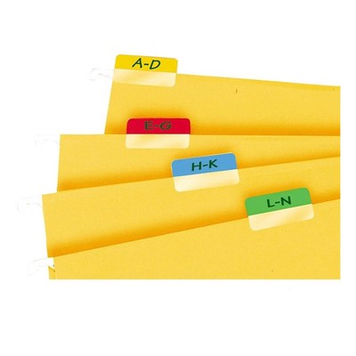 Bantex Index Tabs Assorted Colours Environmentally Self Adhesive 40mm 48pk
