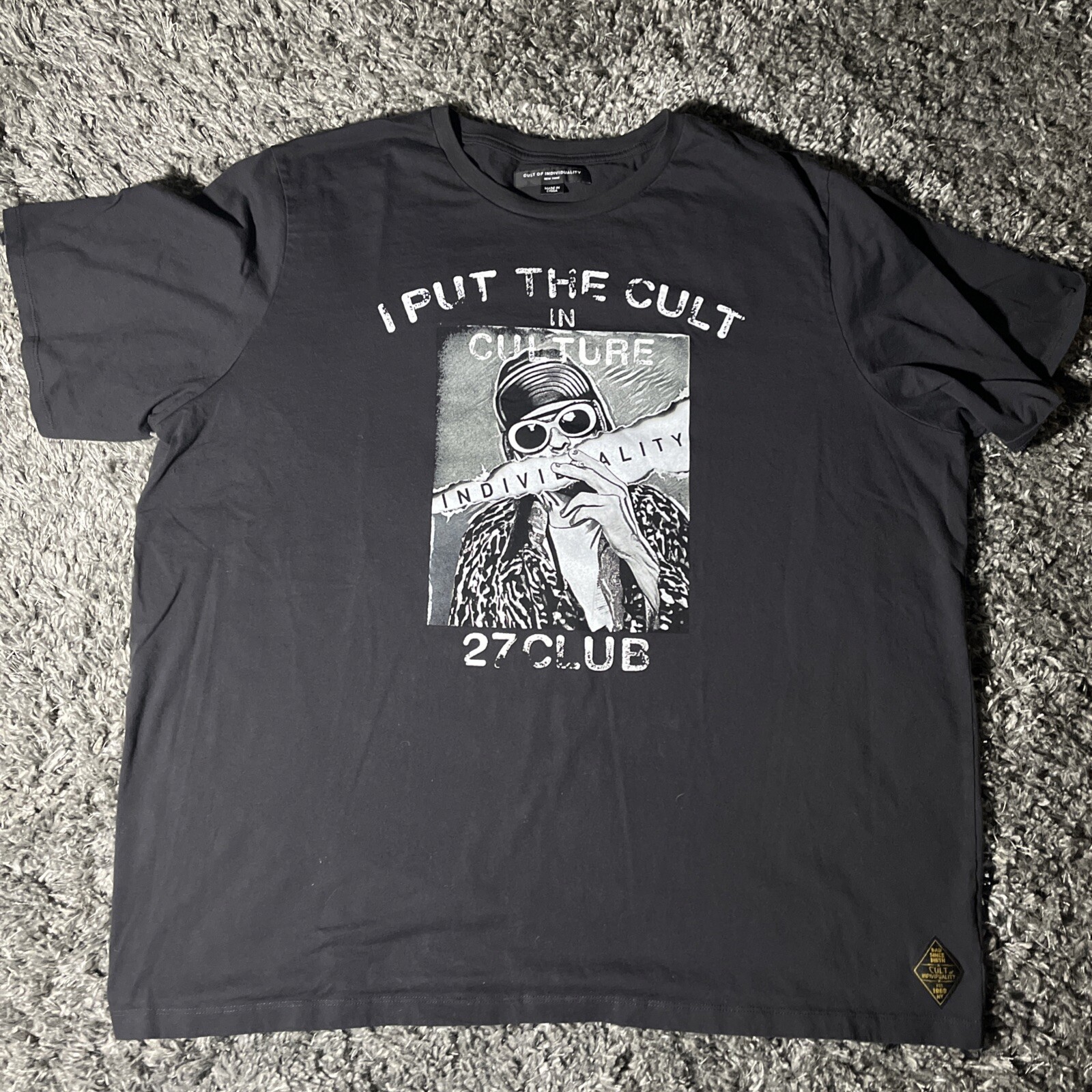 Cult of Individuality “I Put The Cult In Culture” 27 Club Black 3XL T-Shirt EUC