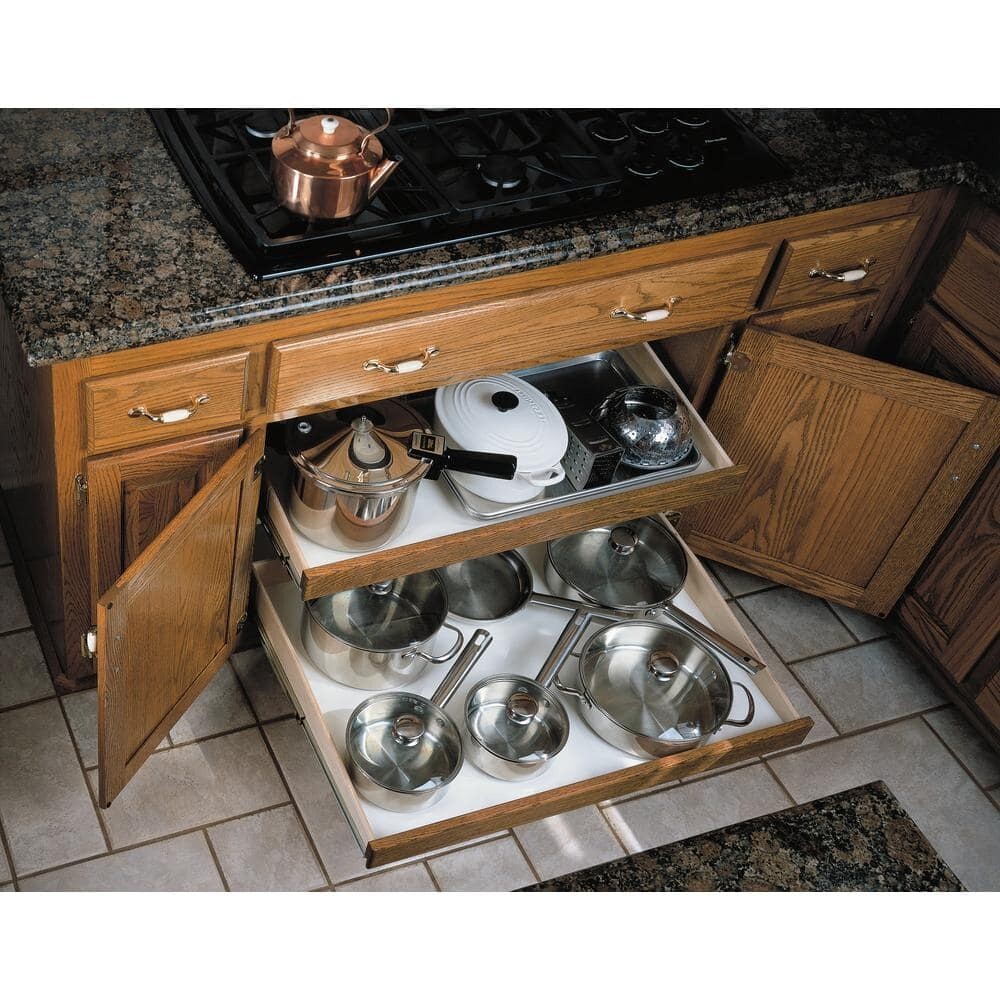 Image 21 - Slide-A-Shelf Made-To-Fit Slide-Out Shelf 6 in. to 36 in. Wide Full-Extension