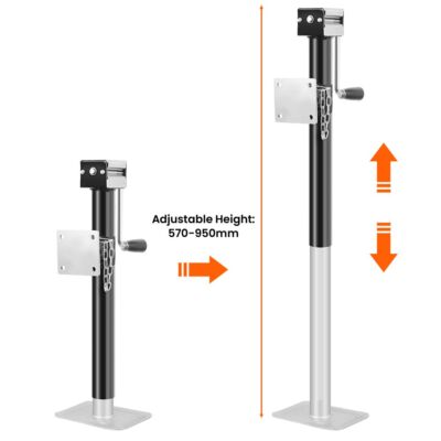 Stahl Stütze Für Anhänger Preiswert & Gut 2 X Ausdrehstütze Klappbar 3500kg Abstellstütze 64-102c Stützfuß Anhänger Stahl Pkw Anhänger Stützrad