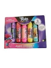 Dreamworks Trolls World Tour Jumbo chalk 5-piece Set With Holders Outdoor Fun