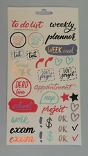 Let's Planner stickers to do list Dead Line work weekly Nap 265024