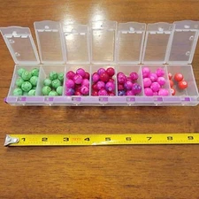 Colorful Bead Storage Organizer with Assorted DIY Beads (SR236)