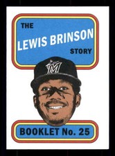 2019 Topps Heritage High 1970 Player Story Booklets 25 Lewis Brinson Marlins SSP