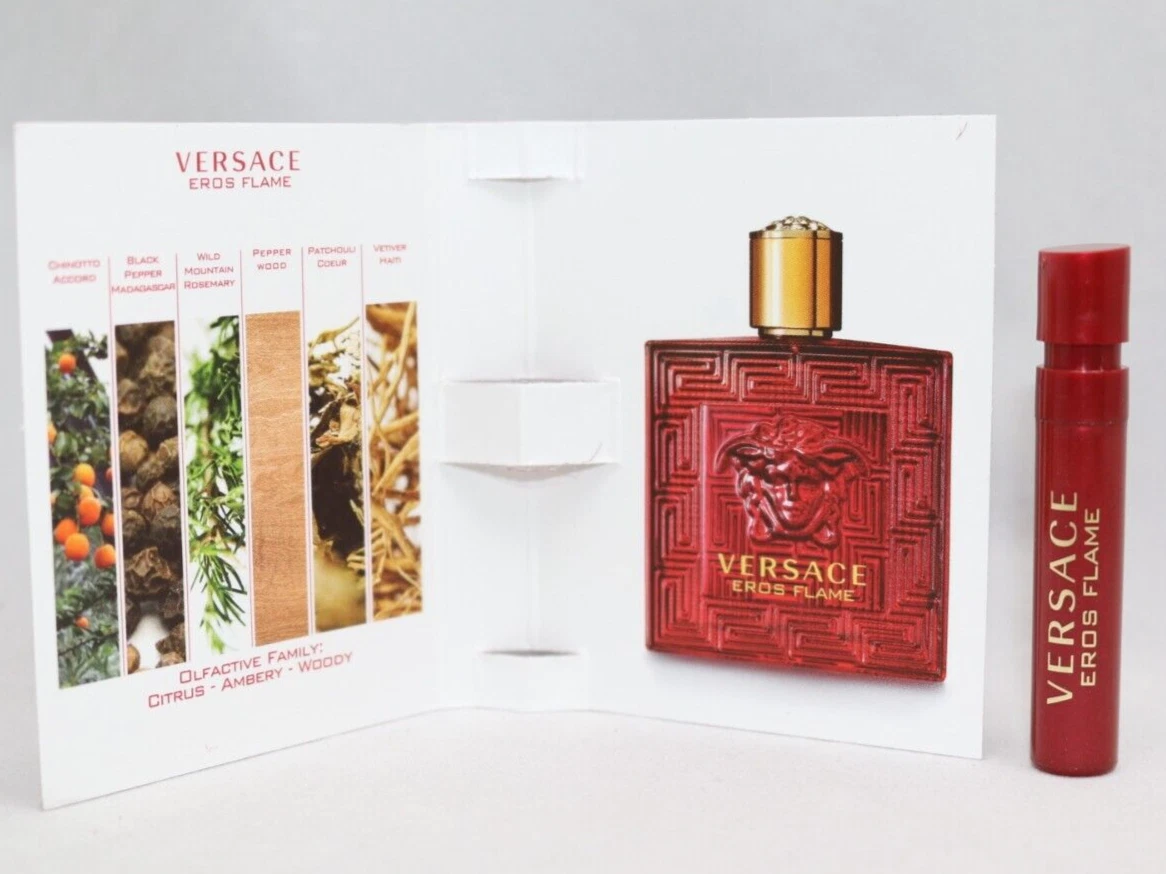 Versace Eros Flame EDP Official Carded Sample Spray 1ml 0.03 oz