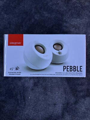 Creative Labs 51MF1680AA001 2.0 USB Powered Desktop Speakers - White