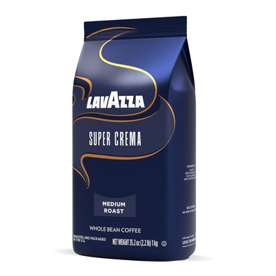 Super Crema Whole Bean Coffee, Medium Espresso Roast, Arabica and Robusta Ble...