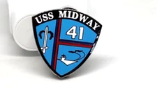United States Navy USS Midway CV-41 1.125-inch Lapel Pin P15745