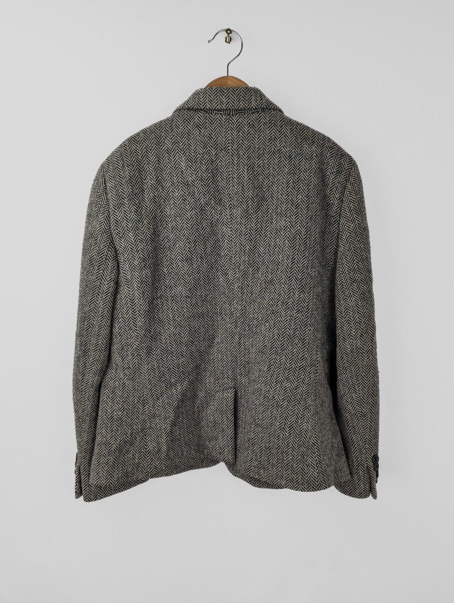 POLO RALPH LAUREN Women's Sz 12 Herringbone Tweed Blazer Jacket