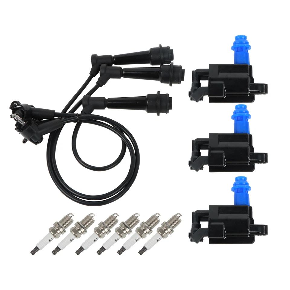 3 Ignition Coils UF228 &6 Iridium Spark Plug &3 Wires For Lexus GS300 IS300 3.0L - Изображение 3 из 4