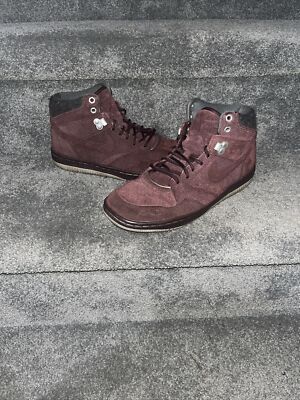 Nike Sky Force 88 Mid Burgundy Gray Hiking Boots Sneakers Shoes Dunk Jordan