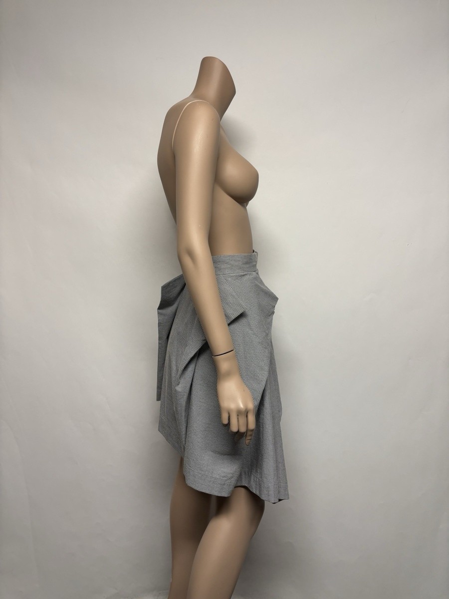Vtg Vivienne Westwood SS2005 Red Label Gingham Asymmetrical Wrap