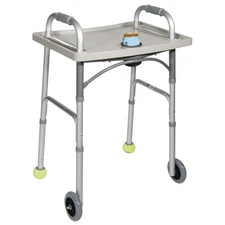 Drive Medical 10124 Walker Tray with Cup Holder, Gray